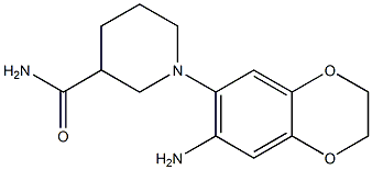 1-(7-amino-2,3-dihydro-1,4-benzodioxin-6-yl)piperidine-3-carboxamide 结构式