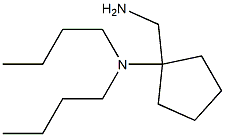 1-(aminomethyl)-N,N-dibutylcyclopentan-1-amine,,结构式