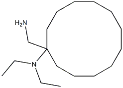 1-(aminomethyl)-N,N-diethylcyclododecan-1-amine,,结构式