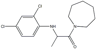 1-(azepan-1-yl)-2-[(2,4-dichlorophenyl)amino]propan-1-one 化学構造式