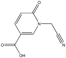 1-(cyanomethyl)-6-oxo-1,6-dihydropyridine-3-carboxylic acid Structure