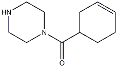 1-(cyclohex-3-en-1-ylcarbonyl)piperazine Struktur