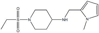 1-(ethanesulfonyl)-N-[(1-methyl-1H-pyrrol-2-yl)methyl]piperidin-4-amine Structure