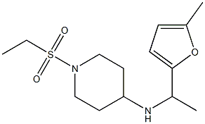 1-(ethanesulfonyl)-N-[1-(5-methylfuran-2-yl)ethyl]piperidin-4-amine