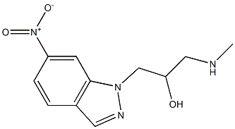  1-(methylamino)-3-(6-nitro-1H-indazol-1-yl)propan-2-ol