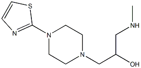 1-(methylamino)-3-[4-(1,3-thiazol-2-yl)piperazin-1-yl]propan-2-ol Struktur