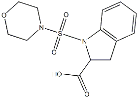 1-(morpholine-4-sulfonyl)-2,3-dihydro-1H-indole-2-carboxylic acid