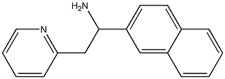 1-(naphthalen-2-yl)-2-(pyridin-2-yl)ethan-1-amine Struktur