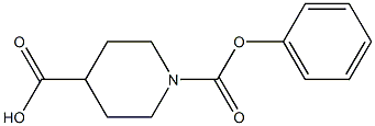 1-(phenoxycarbonyl)piperidine-4-carboxylic acid Structure