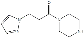 1-(piperazin-1-yl)-3-(1H-pyrazol-1-yl)propan-1-one Structure