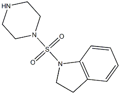 1-(piperazine-1-sulfonyl)-2,3-dihydro-1H-indole Structure