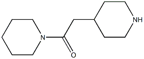 1-(piperidin-4-ylacetyl)piperidine 化学構造式