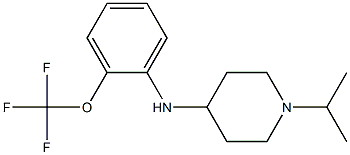 1-(propan-2-yl)-N-[2-(trifluoromethoxy)phenyl]piperidin-4-amine 结构式