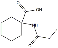 1-(propionylamino)cyclohexanecarboxylic acid 结构式