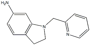 1-(pyridin-2-ylmethyl)-2,3-dihydro-1H-indol-6-amine 结构式