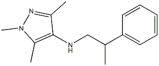 1,3,5-trimethyl-N-(2-phenylpropyl)-1H-pyrazol-4-amine Structure