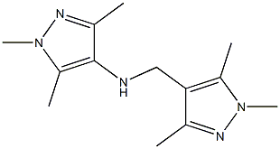 1,3,5-trimethyl-N-[(1,3,5-trimethyl-1H-pyrazol-4-yl)methyl]-1H-pyrazol-4-amine Structure