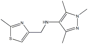 1,3,5-trimethyl-N-[(2-methyl-1,3-thiazol-4-yl)methyl]-1H-pyrazol-4-amine