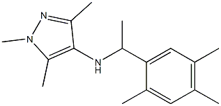 1,3,5-trimethyl-N-[1-(2,4,5-trimethylphenyl)ethyl]-1H-pyrazol-4-amine|