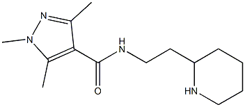 1,3,5-trimethyl-N-[2-(piperidin-2-yl)ethyl]-1H-pyrazole-4-carboxamide|