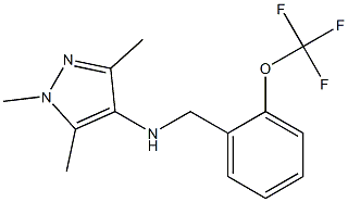 1,3,5-trimethyl-N-{[2-(trifluoromethoxy)phenyl]methyl}-1H-pyrazol-4-amine