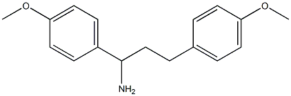 1,3-bis(4-methoxyphenyl)propan-1-amine,,结构式