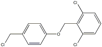 1,3-dichloro-2-[4-(chloromethyl)phenoxymethyl]benzene,,结构式