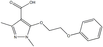 1,3-dimethyl-5-(2-phenoxyethoxy)-1H-pyrazole-4-carboxylic acid