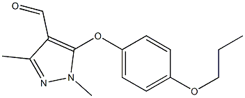 1,3-dimethyl-5-(4-propoxyphenoxy)-1H-pyrazole-4-carbaldehyde