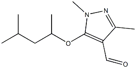  1,3-dimethyl-5-[(4-methylpentan-2-yl)oxy]-1H-pyrazole-4-carbaldehyde