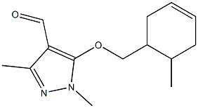  1,3-dimethyl-5-[(6-methylcyclohex-3-en-1-yl)methoxy]-1H-pyrazole-4-carbaldehyde