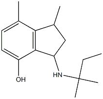 1,7-dimethyl-3-[(2-methylbutan-2-yl)amino]-2,3-dihydro-1H-inden-4-ol