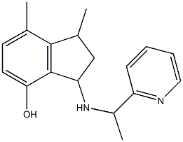 1,7-dimethyl-3-{[1-(pyridin-2-yl)ethyl]amino}-2,3-dihydro-1H-inden-4-ol