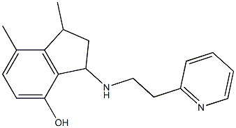 1,7-dimethyl-3-{[2-(pyridin-2-yl)ethyl]amino}-2,3-dihydro-1H-inden-4-ol