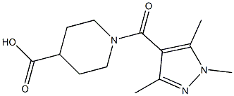  1-[(1,3,5-trimethyl-1H-pyrazol-4-yl)carbonyl]piperidine-4-carboxylic acid