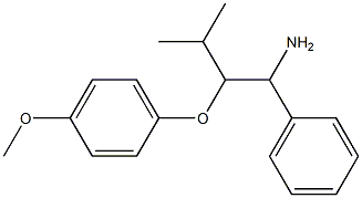 1-[(1-amino-3-methyl-1-phenylbutan-2-yl)oxy]-4-methoxybenzene,,结构式