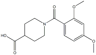  1-[(2,4-dimethoxyphenyl)carbonyl]piperidine-4-carboxylic acid