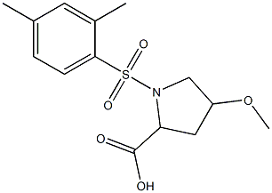  1-[(2,4-dimethylbenzene)sulfonyl]-4-methoxypyrrolidine-2-carboxylic acid