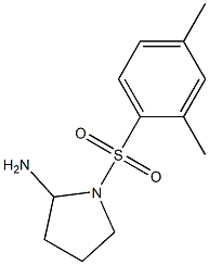 1-[(2,4-dimethylbenzene)sulfonyl]pyrrolidin-2-amine 化学構造式