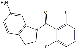 1-[(2,6-difluorophenyl)carbonyl]-2,3-dihydro-1H-indol-6-amine Structure