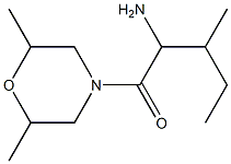 1-[(2,6-dimethylmorpholin-4-yl)carbonyl]-2-methylbutylamine 结构式