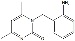 1-[(2-aminophenyl)methyl]-4,6-dimethyl-1,2-dihydropyrimidin-2-one Struktur