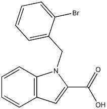 1-[(2-bromophenyl)methyl]-1H-indole-2-carboxylic acid