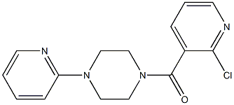 1-[(2-chloropyridin-3-yl)carbonyl]-4-(pyridin-2-yl)piperazine 化学構造式