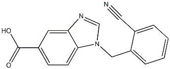  1-[(2-cyanophenyl)methyl]-1H-1,3-benzodiazole-5-carboxylic acid