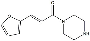 1-[(2E)-3-(2-furyl)prop-2-enoyl]piperazine,,结构式
