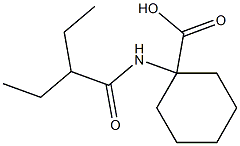 1-[(2-ethylbutanoyl)amino]cyclohexanecarboxylic acid Structure