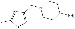 1-[(2-methyl-1,3-thiazol-4-yl)methyl]piperidin-4-amine|