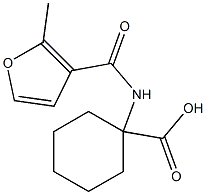1-[(2-methyl-3-furoyl)amino]cyclohexanecarboxylic acid Structure