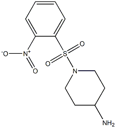 1-[(2-nitrobenzene)sulfonyl]piperidin-4-amine,,结构式